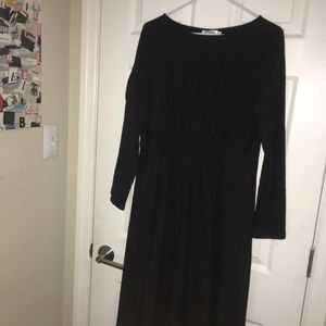 Black Dress with Cinched Waist